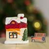 2Pcs Miniature Park Bench 1:12 Scale Brown Garden Seats with Realistic Detailing, Tiny Park Benches for Dollhouse and Fairy Garden Accessories, Train Platform and Miniature Landscape Dcor view 3