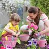 Monetais Kids Gardening Set, 11PCS Toddler Gardening Set Include Shovel, Rake, Fork, Flower Pot, Apron, Watering Can  Tote Bag, Colorful for Kids view 3