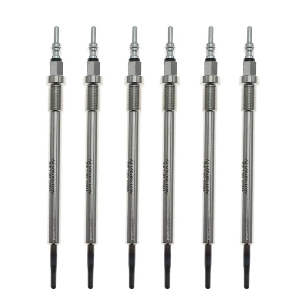 diesel heater glow plug Compatible With Benz For Vito For W447 For Sprinter For W906 W907 W910 OM651 A0011597301 A0011598001 0011598001 Engine Glow Plugs(6pcs)