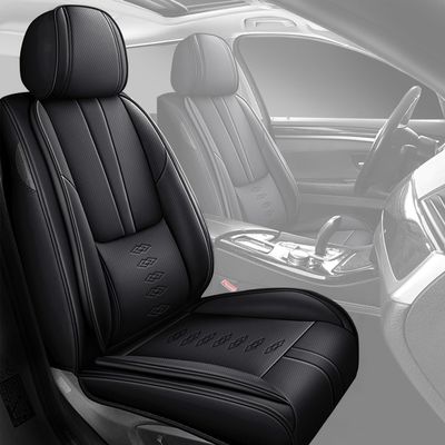 VIUDMEK Front Set Car Seat Covers for Acura RLX 2014-2020 Leather Seat Covers Waterproof Only Front Seats Car Seat Protectors Breathable Seat Cover Black