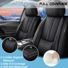VIUDMEK Front Set Car Seat Covers for Acura RLX 2014-2020 Leather Seat Covers Waterproof Only Front Seats Car Seat Protectors Breathable Seat Cover Black view 2