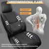 VIUDMEK Front Set Car Seat Covers for Acura RLX 2014-2020 Leather Seat Covers Waterproof Only Front Seats Car Seat Protectors Breathable Seat Cover Black view 4