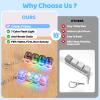 2 Pack Keyboard Fidget Toy Light Up Clicky Keyboard Clicker Fidget Keychain Clicky Fidget Toys for Adults, Sensory Toy for Boost Focus & Calm Anxiety at Work, Travel Stress Relief Gifts view 4