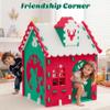 CrepBough Children's Foldable Playhouse with Soft EVA Foam for Kids, Playhouse for Boys and Girls Ages 3-6, Perfect for Indoor/Outdoor Activity, Green Roof view 4