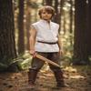Kids Medieval Viking Pirate Renaissance Retro Costume Sleeveless Shirt for Boys Halloween Cosplay 3-4T White view 2