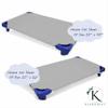 Silver Daycare Cot Sheets Pack of 12, Soft Microfiber Toddler Cot Sheets with Corner Elastic, Standard Size 23 x 52 Inch, Silver Cot Fitted Sheets for Preschool and Daycare view 2