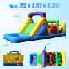 22FT Commercial Grade Bounce House for Adult, (Heavy Duty PVC) (Splash Big Water Pool) (1100W UL Blower) Inflatable Obstacle Course with Slide, Ball Pit, Large Backyard Lawn Party Game view 2
