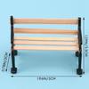 1/24 Scale Miniature Park Bench,Realistic Dollhouse Furniture for Train Scenery, DIY Miniature Displays and Architectural Models,1.9x0.9x1.3 Inches view 3