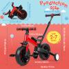 Balance Bike for Toddlers, 6-in-1 Convertible Kids Bike with Training Wheels, Toddler Tricycle to Push Bike, All-Terrain Tires & Tool-Free Fold, Learning Bicycle for Boys Girls 2-5 Years Old (Red) view 2
