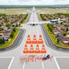14Pcs Miniature Traffic Cones for Dollhouse, Plastic Road Sign Educational Construction Model view 4