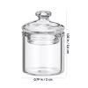 1:12 Scale Miniature Glass Jars with Lids - 8pcs Transparent Dollhouse Bottles Storage Jars Mini Glass Canister for Dollhouse Miniature Food, Terrarium Decor & Photo Props view 3