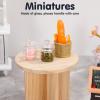1:12 Scale Miniature Glass Jars with Lids - 8pcs Transparent Dollhouse Bottles Storage Jars Mini Glass Canister for Dollhouse Miniature Food, Terrarium Decor & Photo Props view 4