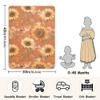 Rustic Sunflower Terracotta Baby Girl Blanket Soft Cotton Newborns Swaddling Blankets Presents for Baby 40'' x 30'' view 3