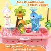 Water Table for Toddlers 1-3Water Table with PumpRole Play Sensory ToysToy Kitchen Sets for Kids Ages 4-8, Play Sink with Running Water & Electric FaucetOutdoor Toys for Toddlers 1-3(Pink) view 2