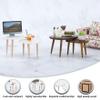 1/12 Scale Accessories, 2PCS 1 12 Scale Dollhouse Furniture Triangle Coffee Table Miniature Furniture with Smooth Edge Realistic Wood/Accessories for Dollhouse Decor Daily Use view 2