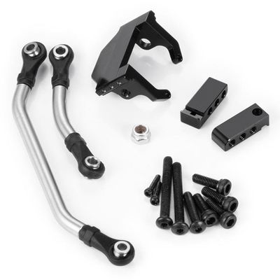 COMODO Aluminum Axle Servo Mount and Stainless Steel Steering Linkage with Plastic Ball Head Compatible with -4M 1/18 Scale RC Crawler Car