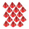 15Pc Red Dice Set, D4 Four-Sided Dice 2cm for RPG Games view 1