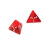 15Pc Red Dice Set, D4 Four-Sided Dice 2cm for RPG Games view 3