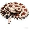 3D Printed Rattlesnake Model - Flexible Articulated Snake Toy- Unique Horned Serpent Collectible - Detailed Desk Display & Sensory Fidget (B-28cm) view 1
