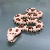 3D Printed Rattlesnake Model - Flexible Articulated Snake Toy- Unique Horned Serpent Collectible - Detailed Desk Display & Sensory Fidget (B-28cm) view 3