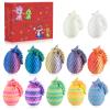 Dxldfks 12PCS 3D Printed Dragon with Egg, Small Articulated Crystal Dragons Eggs for Easter Basket Stuffers Home Office Decoration Executive Desk Toys view 1