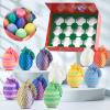 Dxldfks 12PCS 3D Printed Dragon with Egg, Small Articulated Crystal Dragons Eggs for Easter Basket Stuffers Home Office Decoration Executive Desk Toys view 3