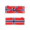 QAZWZML Multifunctional Baby Bow Headband Norwegian flag Printed Elastic Headband Suitable For Everyday Wear By Babies view 2