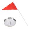 BAIMOQI Stainless Steel Practice Golfs Cup Small Hole Cups with Flags Golfs Practices Equipment Flag Holder view 2
