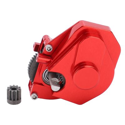 Aluminum Alloy Gear Box Upgrade Parts for Axial SCX24 90081 RC Car (Red)