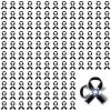 Arrowbash 100 Pcs Black Ribbon Fidget Spinners Bulk Melanoma Skin Cancer Awareness Acrylic Fidget Spinners Sleeping Disorder Awareness Gifts for Charity Public Social Event Graduation Funeral Memorial view 1