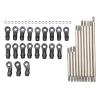 RC Metal Link Tie Rod Pull Rod with End Ball Set Stainless Steel Assembly for 313mm Wheelbase 1/10 RC Car view 1