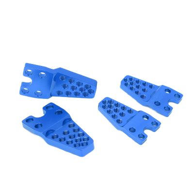 CFTGIW 4pcs RC Mount Aluminum Alloy Durable Sturdy Replaceable Adjustment Accessories for 1 10 1 8 Simulation Climbing CarSilver Can The and Mount Because The Made of (Blue)