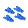 CFTGIW 4pcs RC Mount Aluminum Alloy Durable Sturdy Replaceable Adjustment Accessories for 1 10 1 8 Simulation Climbing CarSilver Can The and Mount Because The Made of (Blue) view 3
