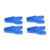 CFTGIW 4pcs RC Mount Aluminum Alloy Durable Sturdy Replaceable Adjustment Accessories for 1 10 1 8 Simulation Climbing CarSilver Can The and Mount Because The Made of (Blue) view 4