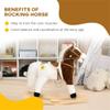 Rocking Horse Toy with Realistic Sound Effects and Plush Body for Interactive Play and Gentle Motion Experience view 4