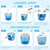 2-in-1 Mini Washing Machine and Spin Dryer | Portable Hand-Crank Laundry Basket | No Electricity Needed | Suction Cup Base for Camping,Caravans | Holds up to 4.4lbs Sky Blue view 2
