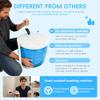 2-in-1 Mini Washing Machine and Spin Dryer | Portable Hand-Crank Laundry Basket | No Electricity Needed | Suction Cup Base for Camping,Caravans | Holds up to 4.4lbs Sky Blue view 4