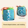 CFTGIW Multifunctional Cloth Cubic Learning Toy with Zipper Button Buckle Shoelace The Can of Easily Untied and Development Promote The Through Hands Practice Baby ToyCloth (Colorful) view 2