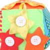 CFTGIW Multifunctional Cloth Cubic Learning Toy with Zipper Button Buckle Shoelace The Can of Easily Untied and Development Promote The Through Hands Practice Baby ToyCloth (Colorful) view 3
