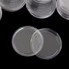 100Pcs 32mm Clear Coin Capsules, Plastic Coin Holder Storage Container for Collection & Organizing view 3
