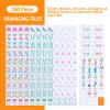 2026 American Mahjong Set Complete with Blue Carrying Bag, 160 Orange Mahjong Tiles, 4 All-in-One Transparent Mahjong Racks with Pushers, Majiang Tile Set view 2