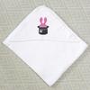 Azeeda 'Rabbit Peeking Magician Hat' Baby Hooded Towel (HT00040747) view 3