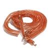 Copper Fin Plate Strip Heat Sink for Heating Dissipation Hollow ID6 8 10 12 15 20 30MM Height 6MM Length 1M for Pipe(ID8mm) view 3