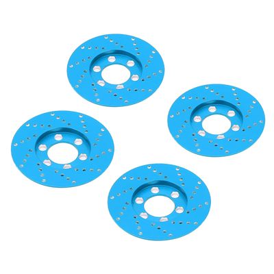 CFTGIW 4pcs RC Brake Disc Aluminum Alloy Brake Caliper for 2 2 Inch Wheel 1 10 RC Crawler CarBlue and The Rust Appearance Style Material High Made of is Alloy Resistant DiscRC (Blue)