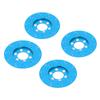 CFTGIW 4pcs RC Brake Disc Aluminum Alloy Brake Caliper for 2 2 Inch Wheel 1 10 RC Crawler CarBlue and The Rust Appearance Style Material High Made of is Alloy Resistant DiscRC (Blue) view 1