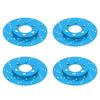 CFTGIW 4pcs RC Brake Disc Aluminum Alloy Brake Caliper for 2 2 Inch Wheel 1 10 RC Crawler CarBlue and The Rust Appearance Style Material High Made of is Alloy Resistant DiscRC (Blue) view 2