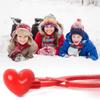 CFTGIW Heart Shape Snowball Maker Toys Love Heart Snowball Maker Clamp/Holder Snow Brick Sand Mold for Snow Ball Fights is Comfortable The Hold Use Comfortable Durable and (Red #45) view 4