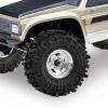 1.9" Pre-Assembled Beadlock Wheels and Tires 118mm (4.65in) for SCX10 TRX4 1/10 RC Crawlers Aluminum Rims, Soft Rubber Tires with Foam Inserts, Easy-Install Upgrade Parts (Silvery) view 3