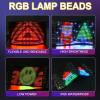 AMQYDT Devil Eyes Light for Car & Truck Windshield, Devil Eyes Light for Cars, with APP Remote Control, Animated Car Decor, DIY Edit Text, Patterns, Animations, Bendable Ojos Led para Carro view 3