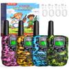 Walkie Talkies for Kids 4 Pack Outdoor Toys Games for Boys Girls 3 Miles Long Range Walkie Talkie Rechargeable with Clear Sound Camping, Hiking, Birthday Gifts for 3 4 5 6 7 8 9 10 11 12 Year Old Kids view 1